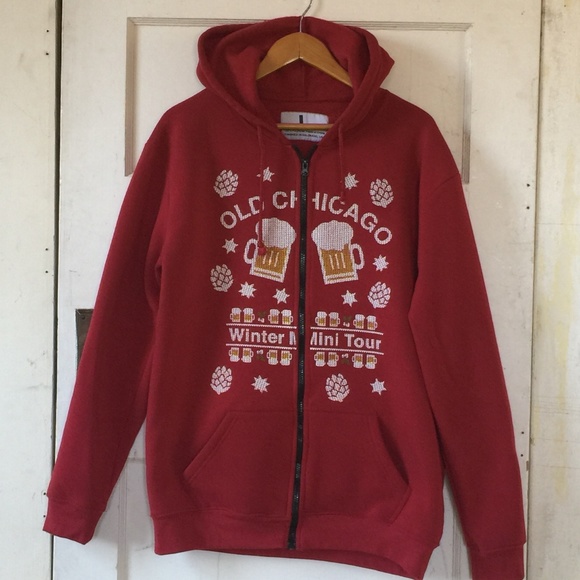 Old Chicago Winter Mini Tour Zip Up Sweatshirt - Picture 1 of 4